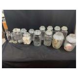 Clear Glass Storage Jars with Lids