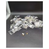 Yellow CZ Stone Silver Tone Rings Size 5-10