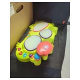 Boxed Assortment of Childrens Toys and Electronic Instruments