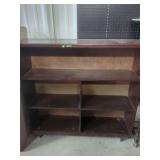 Wooden Multi-Compartment Bookshelf