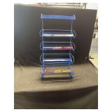 Blue Wire Countertop Retail Display Rack for Small Merchandise