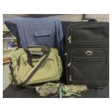 Luggage and rain gear.