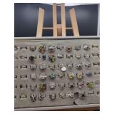 Assorted Ring Grouping in Velvet Display Case