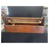 Wooden Tool Carrier and Storage Box Pair