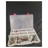 Clear Plastic Organizer Box with Leathercraft Hardware and Fasteners
