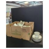 Abingdon Fine Porcelain China Teacups and Saucers