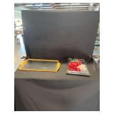 Vanity Set Including Mirror Trays, Jewelry, and Mini Bottles