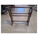 Wooden Quilt Rack with Cutout Hearts