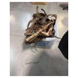 Leather and Wood Equestrian Harness Components
