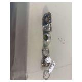 Assorted Rings with Various Colored Rhinestones and Metal Settings