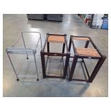 Woodlore Valet Racks and Rolling Clothing Cart