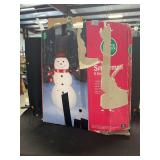Winter Wonder Lane Lit Pop-Up Snowman Decoration