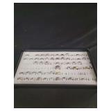 Assorted Band Rings in Display Case