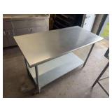 Commercial Stainless Steel Prep Table with Undershelf