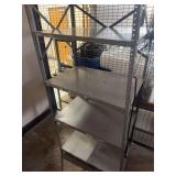 Industrial Steel Shelving Unit with Cross Bracing