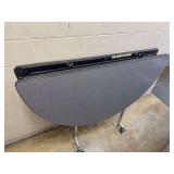 Folding Mobile Utility Table with Casters