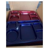 Assorted Plastic Compartment Cafeteria Trays with Space Shuttle Graphics