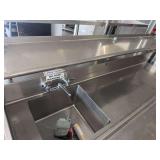 Commercial Stainless Steel Prep Sink with Faucet and Drain Assembly
