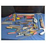 Assorted Hand Tools and Hardware Array