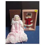 Denton Collectibles Baby Doll and Vogue Dolls Christmas 1989 Ginny Doll