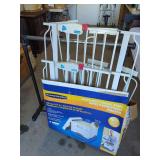 Carlson Pet Products Metal Gates and Rolling Garment Rack