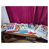 Assorted Printed and Embroidered Kitchen Towels