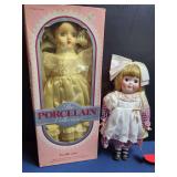The Porcelain Collection Catherine Doll with Box and Heirloom Doll