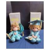 Applause Precious Moments Graduation Plush Dolls With Original Boxes