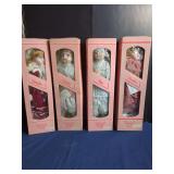Set of Four Heritage Mint Ltd. America's Porcelain Dolls