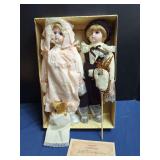 Brinn's Collectible Edition Porcelain Dolls with Accessories and Box