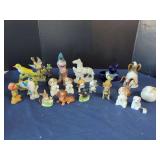 Assorted Ceramic Animal and Bird Figurines and Planters