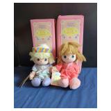 Applause Precious Moments Dolls of the Month January and February Second Edition with Original Boxes