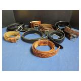 Leather and Fabric Belt Assortment
