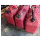 Blitz USA Model 5CXG 5 Gallon Red Plastic Gasoline Container Set