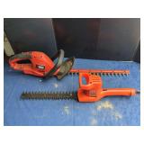 Two Black & Decker Electric Hedge Trimmers