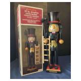 Holiday Living Wooden Nutcracker Chimney Sweeper with Original Box