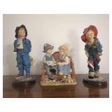 Set of Three Resin Child Figurized Sculptures