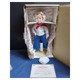 Danbury Mint The Shirley Temple Captain January Doll with Certificate of Authenticity