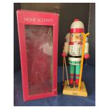Home Accents Wooden Skier Nutcracker With Original Box 2005
