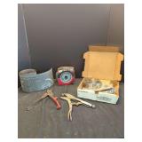 Assorted Shop Tools and Hardware Lot including Make-A-Clamp Kit