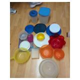 Assorted Tupperware Plastic Storage Containers Bowls and Lids Lot