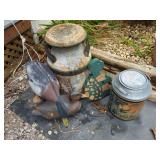 Lot of Farm Decor and Outdoor Yard Ornaments