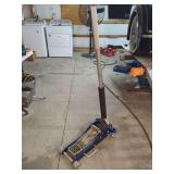 2 Ton Low Profile Aluminum Floor Jack Blue and Silver
