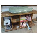Wooden Multi-Compartment Storage Credenza