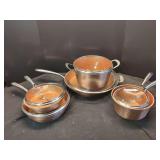 Gotham Steel Hammered Copper Cookware Set