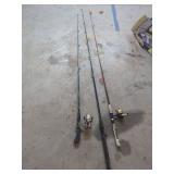 Fishing Rods and Reels Lot including Quantum and Berkley