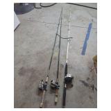 Fishing Rods and Reels Lot of Three