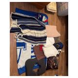 Assorted Household Goods, Linens, Plush Toys, and Apparel
