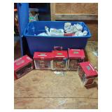 Lemax Village Collection Porcelain Lighted Houses and Accessories Lot