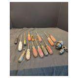 Assorted Screwdriver and Greenlee Punch Tool Lot